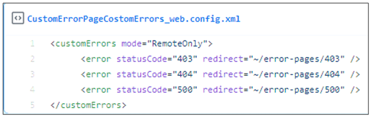 custom Errors Sitefinity CMS